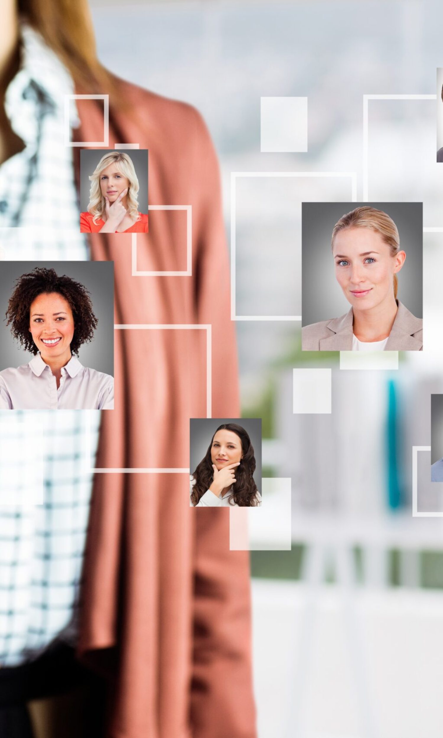 woman-selecting-pictures-people